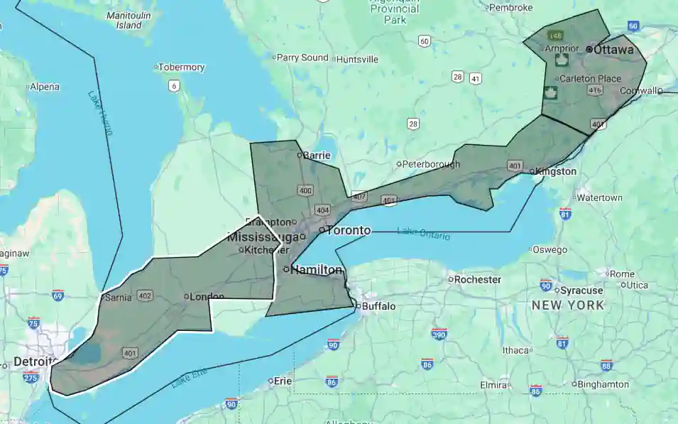 Ontario Service Area